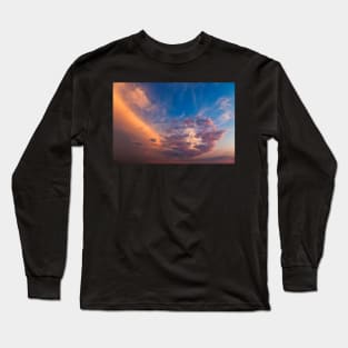 Vibrant Sunset Clouds Long Sleeve T-Shirt